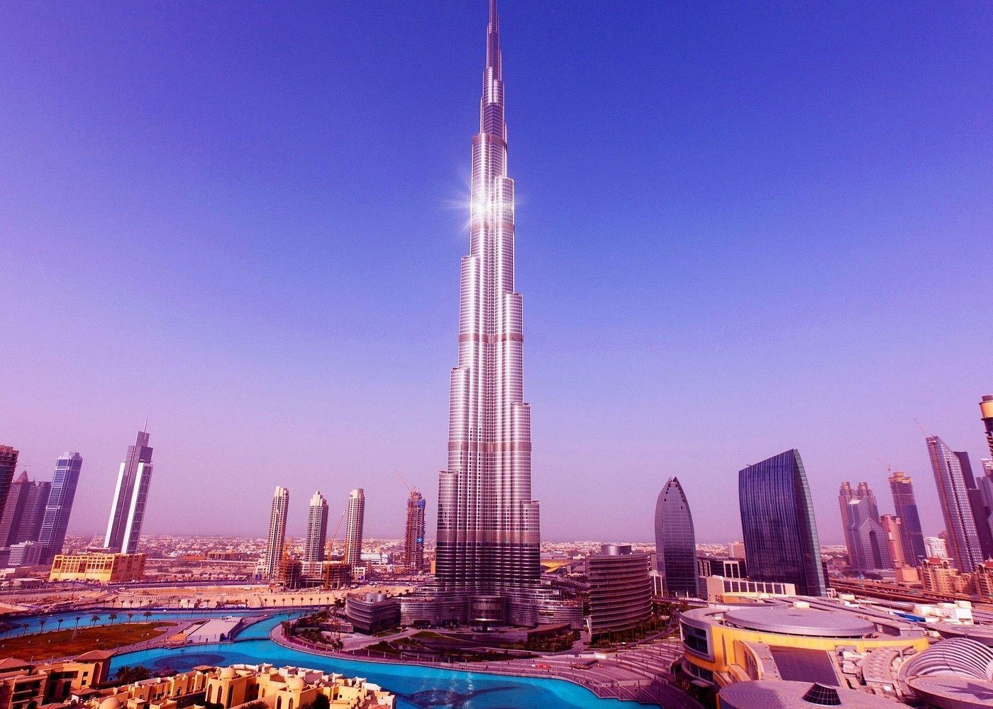The Burj Khalifa is the tallest building in the world, soaring 2,717 feet (828 meters) high