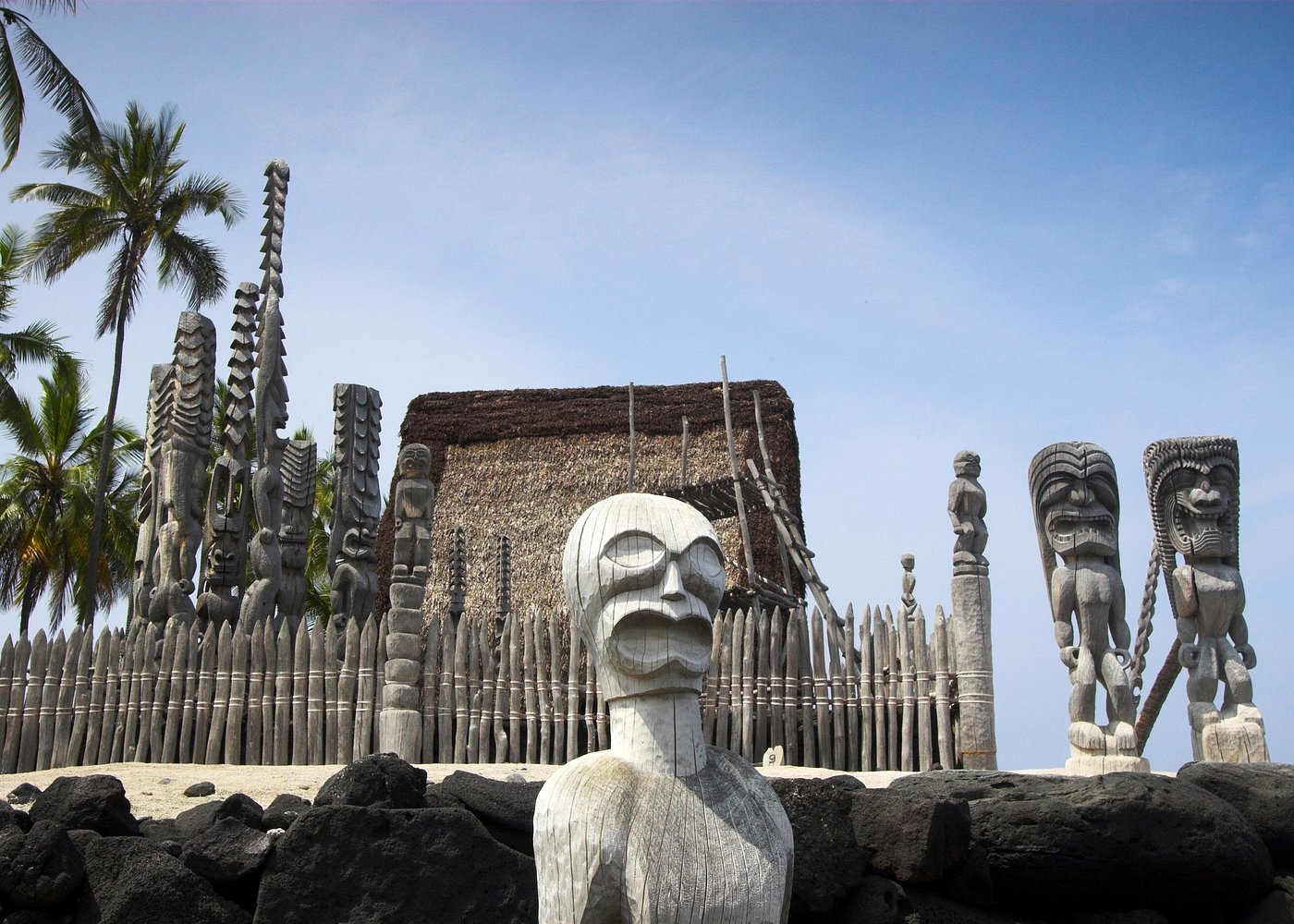 Big Island Travel Guide 4 Puʻuhonua o Hōnaunau National Historical Park and be surrounded by royal gardens, wooden statues, and temples