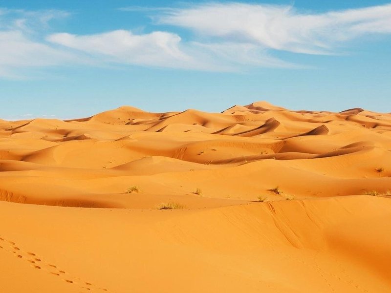 Amazing erg chebbi desert dunes