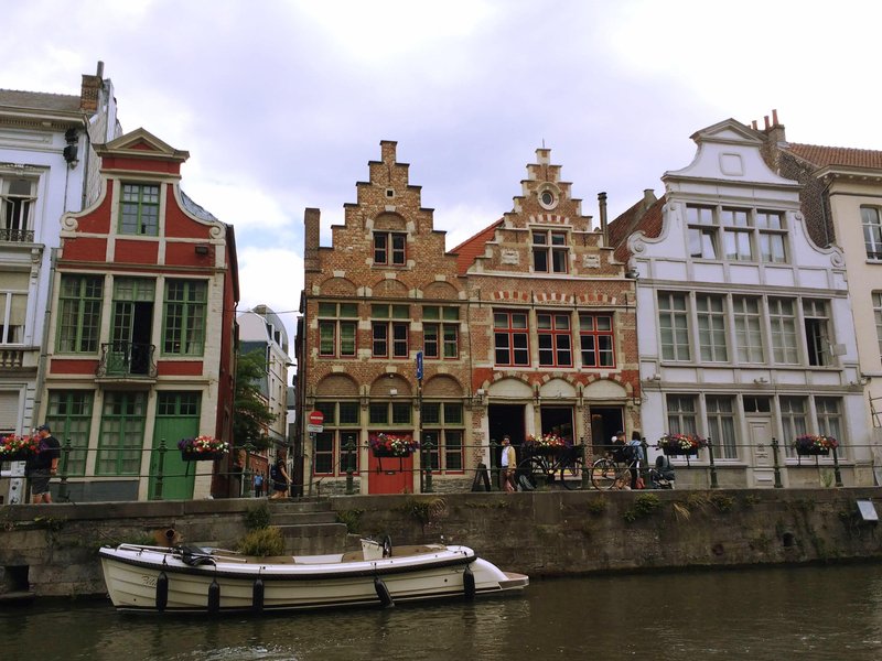Beautiful medieval houses in Ghent.