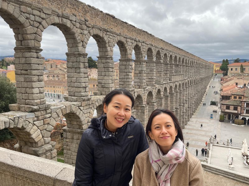 top of the aqueduct
