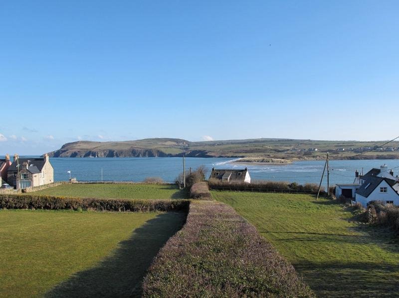 View of sea and beach from house