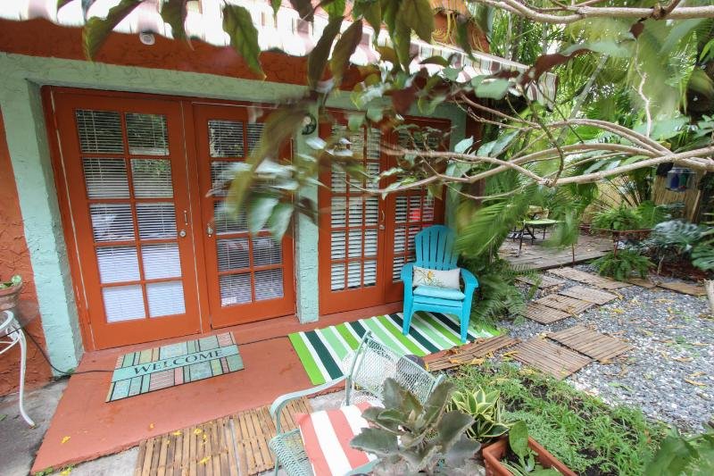 Cottage French doors - entrance