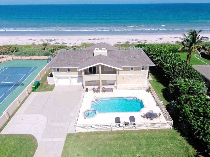 Aerial view of the property