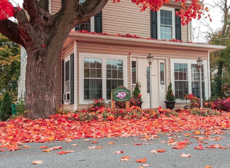 Leaf Season is amazing at the Garfield Guest House, but the gardens are beautiful all year long.