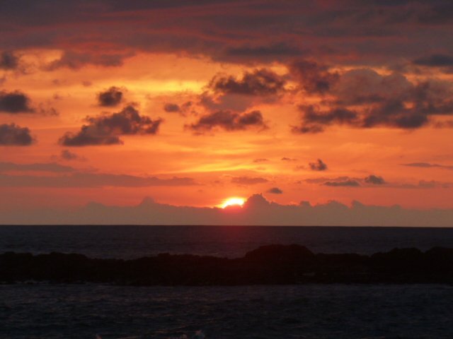 Always beautiful sunsets in front of your cabina
