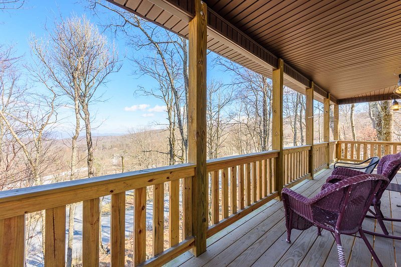 Views From Main Level Rear Deck, looking toward the Slopes on Ski Beech, only a few hundred yards away!