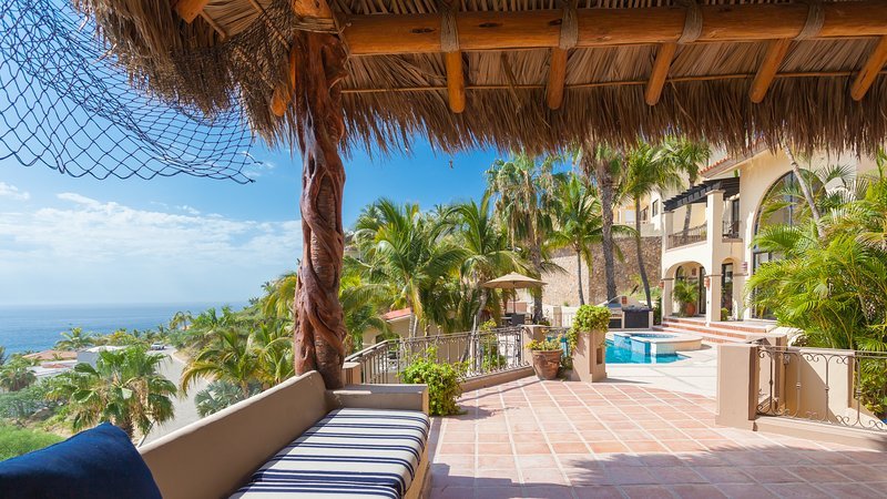 Vista della casa dal Palapa