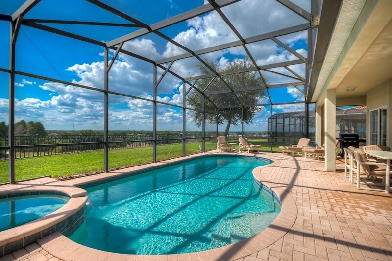Private and secluded pool area