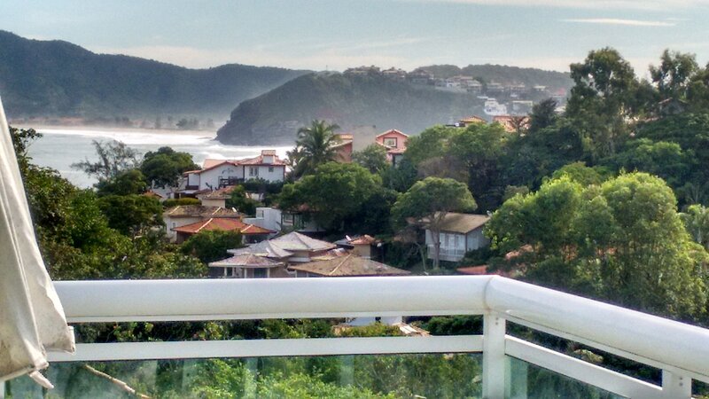sacada da suite com vista mar para praia de Geribá