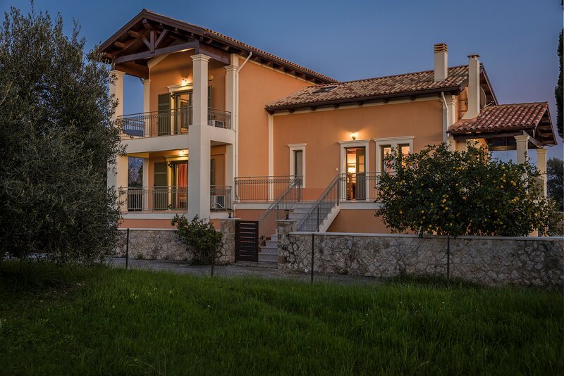 Front elevation evening view