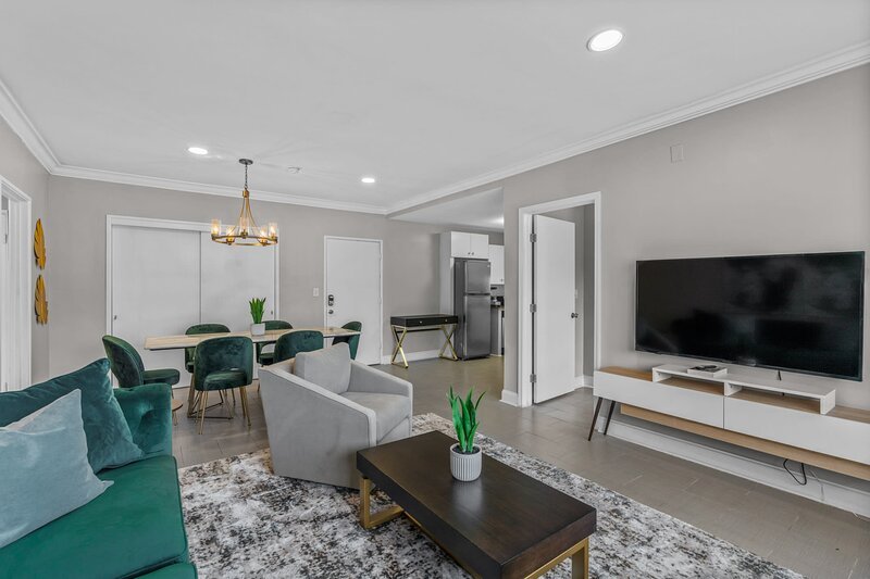 A spacious and inviting living room to relax and unwind.