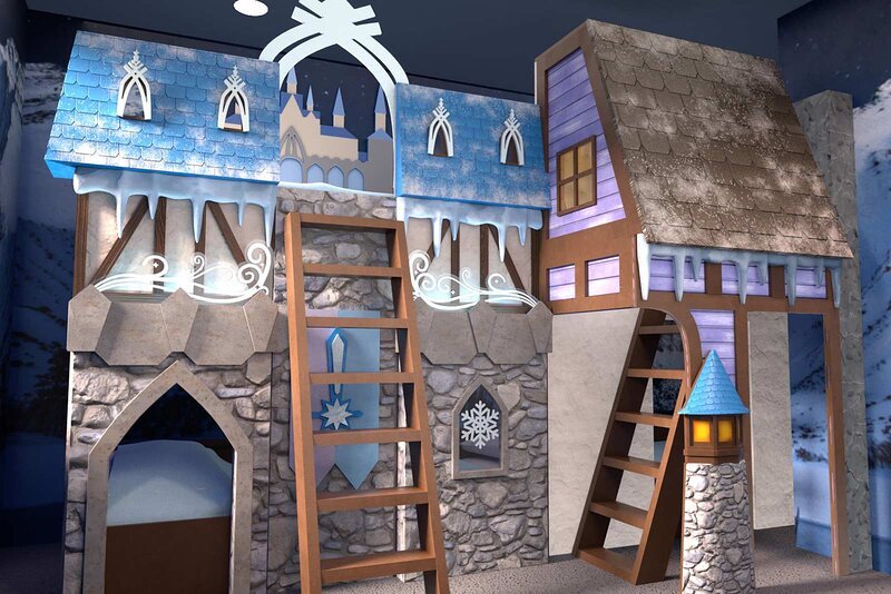 Enchanted Castle Themed Bedroom on Second Floor