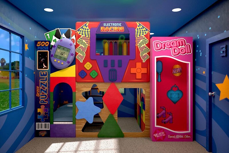 Toy Box Themed Room on Second Floor